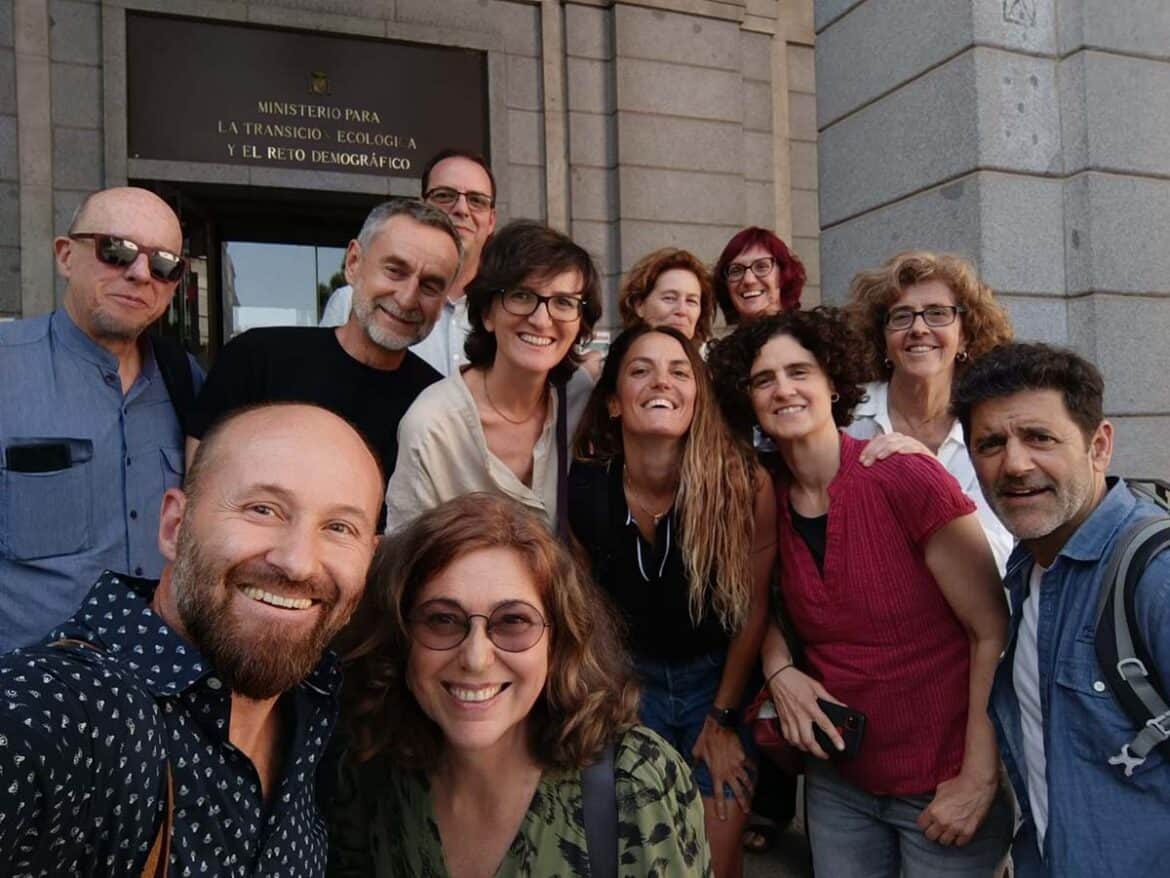 Visita al MInisterio de transición ecológica con la Plataforma Ley de residuos ya